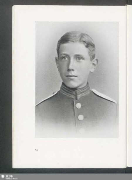 Portrait of a young Franz von Papen in military uniform